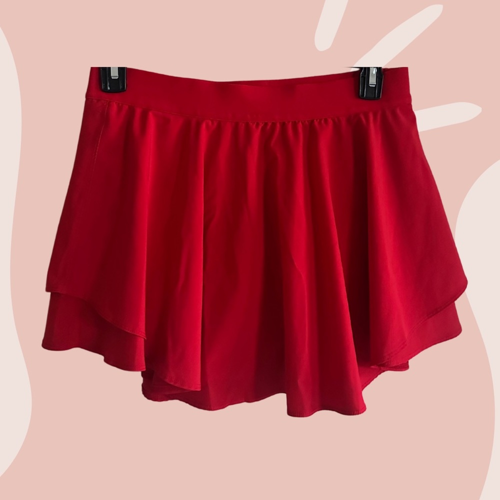 Red Athletic Skort -L